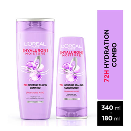 Loreal Paris Shampoo Hyaluron Moisture With Free Conditioner